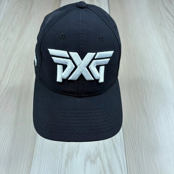 PXG Mens Black Classic Logo Embroidered Adjustable Breathable Golf Hat One Size - Picture 1 of 8